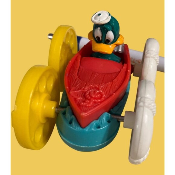 Vintage 1990 Tiny Toons Flip Car Babs Bunny & Plucky Duck McDonalds Happy Meal - Picture 1 of 11